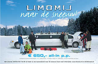 limo reizen naar de wintersport